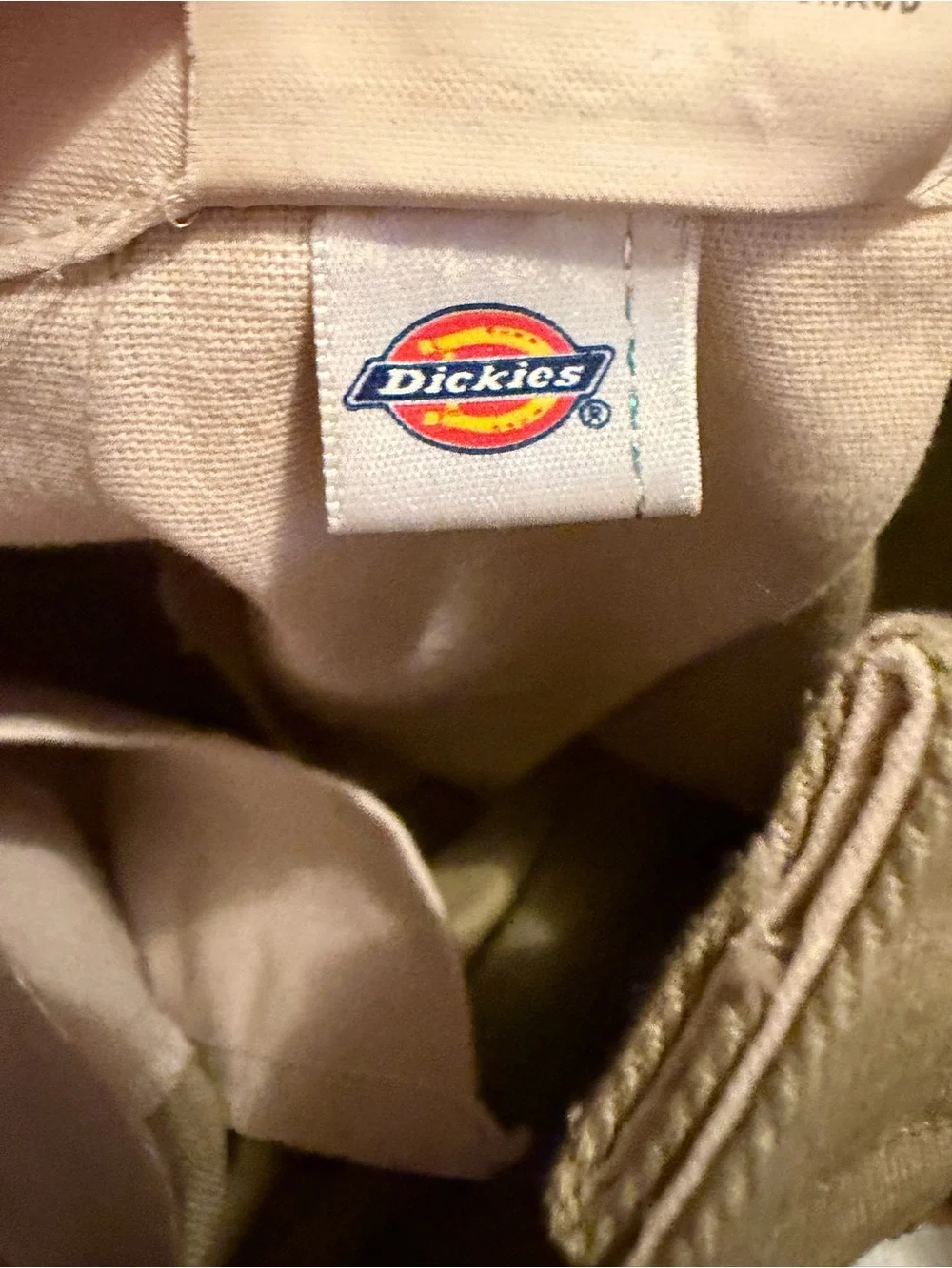 Dickies Men's Khaki Straight-Leg Chinos